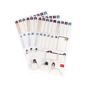 Legami Set aus 66 klebenden Labels - Space