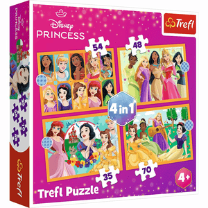 Trefl 4 in 1 Puzzle - Princess