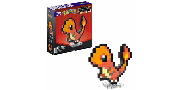 MEGA Pokémon Glumanda Pixel Art