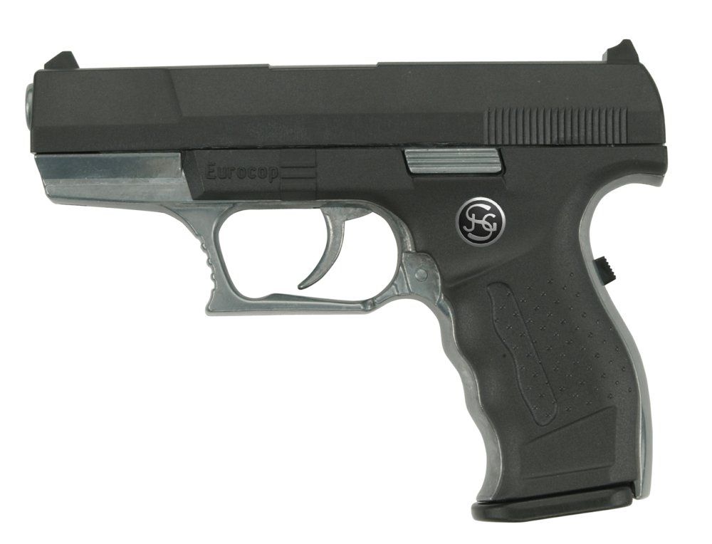 Schrödel 3060961 - Euro-Cop Spielzeugpistole 16 cm
