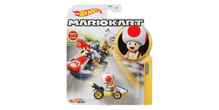 Hot Wheels Mario Kart 1:64 Die-Cast Toad