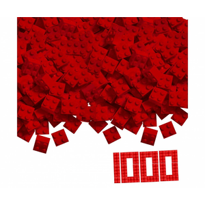 Simba Blox 1000 rote 4er Steine lose