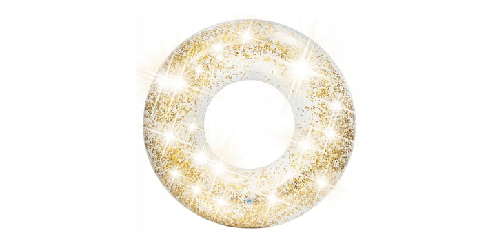 INTEX Schwimmreifen Transparent Glitter - Gold