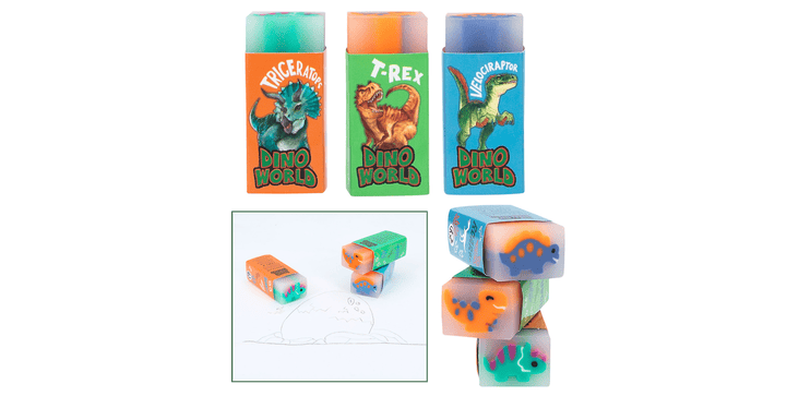 Dino World Jelly Radierer