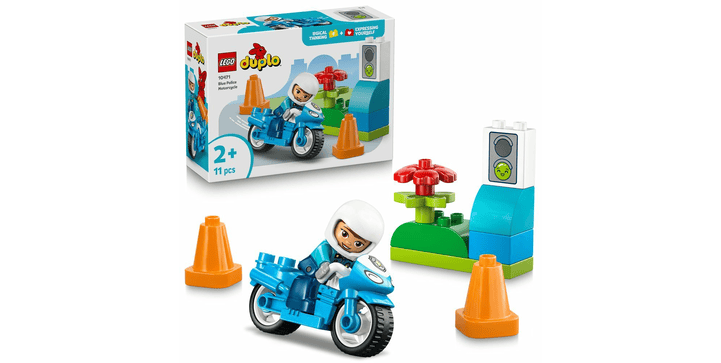 LEGO® DUPLO® 10471 Blaues Polizeimotorrad
