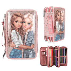 TOPModel 3 Fach Federtasche DOTS