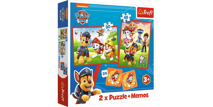 Trefl 2 in 1 Puzzles + Memory PAW Patrol