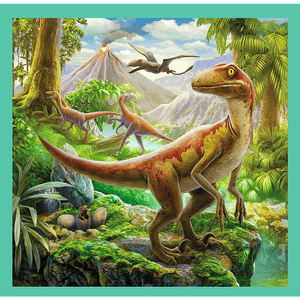 Trefl 3 in 1 Puzzle - Dinosaurier