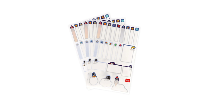 Legami Set aus 66 klebenden Labels - Space