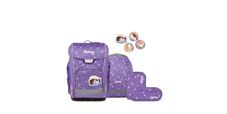 ergobag cubo light Schulranzen-Set PonyBäradies
