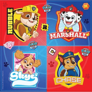 Amscan 16 Servietten Paw Patrol - 33 cm