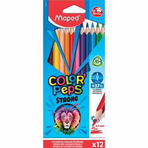 Maped® Buntstifte COLOR'PEPS STRONG holzfrei x12 - Blister