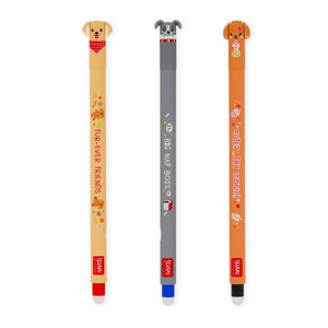 Legami löschbarer Gelschreiber - Hunde 3-er Set