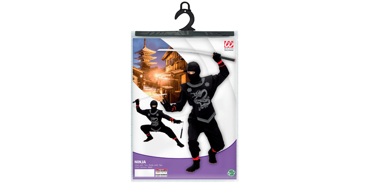 Widmann Kostüm Black Ninja - 5 bis 7 Jahre