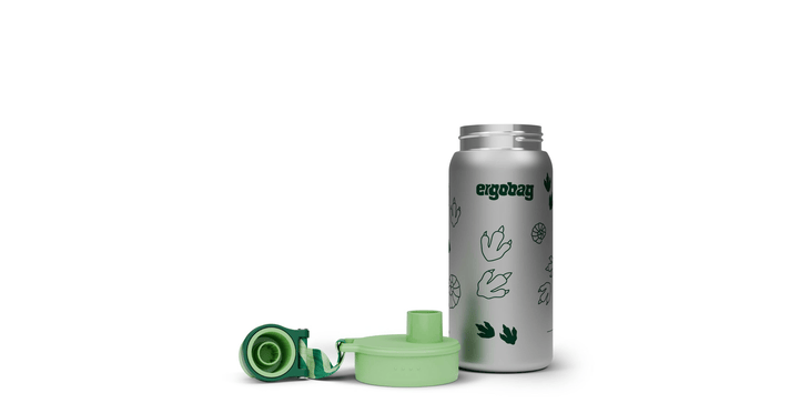 ergobag Edelstahl Trinkflasche Dschungel