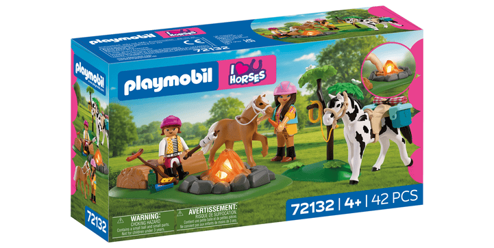 72132 Reitausflug mit Lagerfeuer - Playmobil