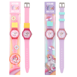 Ylvi Silikon Armbanduhr ( rosa )