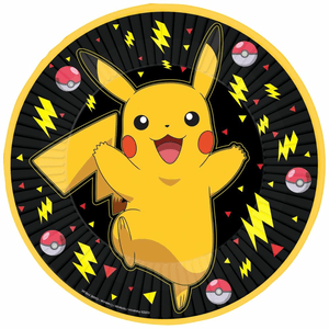 Amscan - 8 Teller Pokémon 2024 Papier Rund