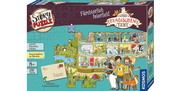 Kosmos Story-Puzzle Schule der magischen Tiere - Fürchterlich feierlich!