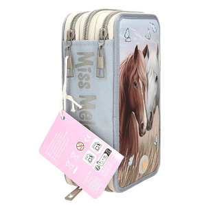 Miss Melody 3 Fach Federtasche LED