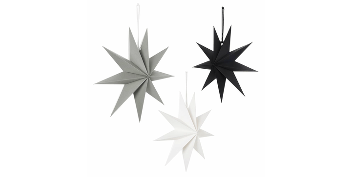 Nordstern Papier Weihnachtssterne 30 cm - 3er Pack