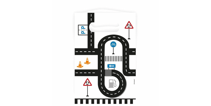 Amscan 8 Papiertüten Fahrzeuge