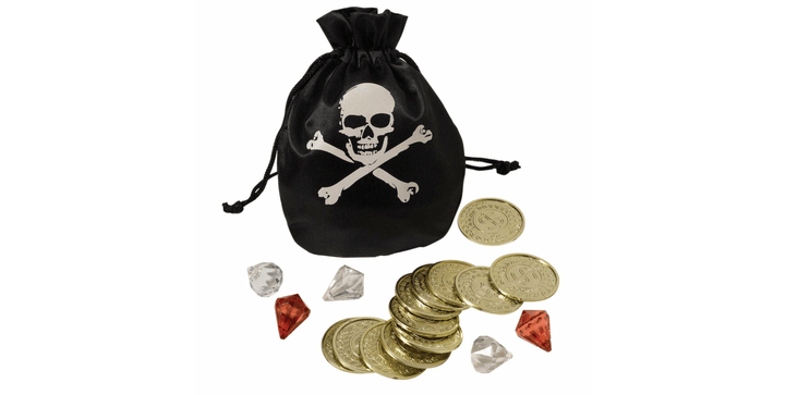 Amscan Münzen und Beutel - Piratenset