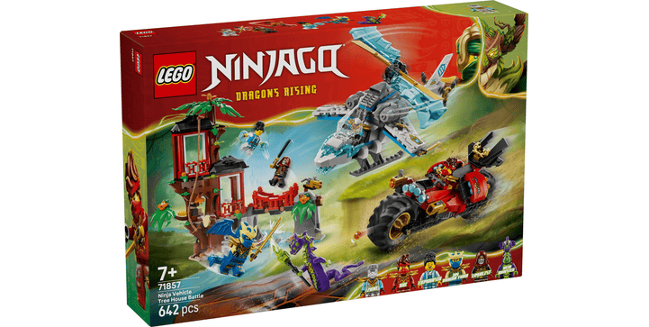 LEGO® NINJAGO® 71857 Showdown am Baumhaus mit dem Ninja-Bike