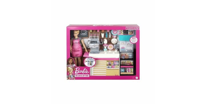 Barbie Naschcafé Spielset und Puppe