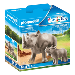 70357 Nashorn mit Baby - Playmobil