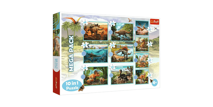Trefl 10 in 1 Puzzle - Dinosaurier