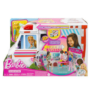 Barbie® - 2-in-1 Krankenwagen Spielset (mit Licht & Geräuschen)