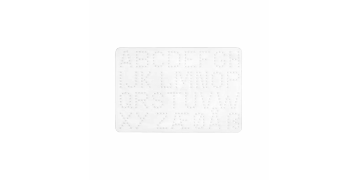 Stiftplatte Buchstaben