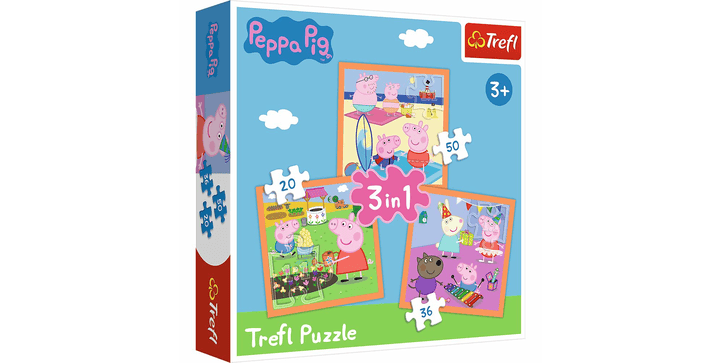 Trefl 3 in 1 Puzzle - Peppa Pig