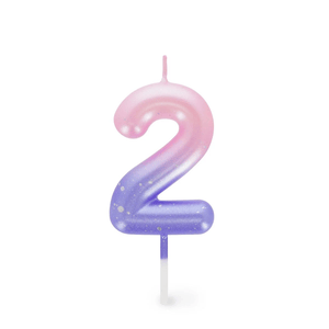 Legami Happy Birthday Candle - Tortenkerze - 2 - Pink