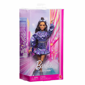 Barbie Deluxe Style im blauen Metallic Outfit