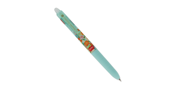 Legami Löschbarer Gelstift mit 3 Farben - Flowers - Make Mistakes
