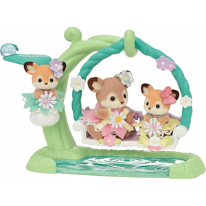 Sylvanian Families Reh Babys mit Blumenschaukel Spielset