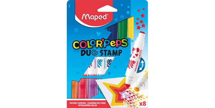 Maped 2in1 COLOR'PEPS DUO STAMP x 8
