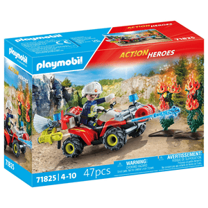 71825 Feuerwehr Quad löscht Heckenbrand - Playmobil
