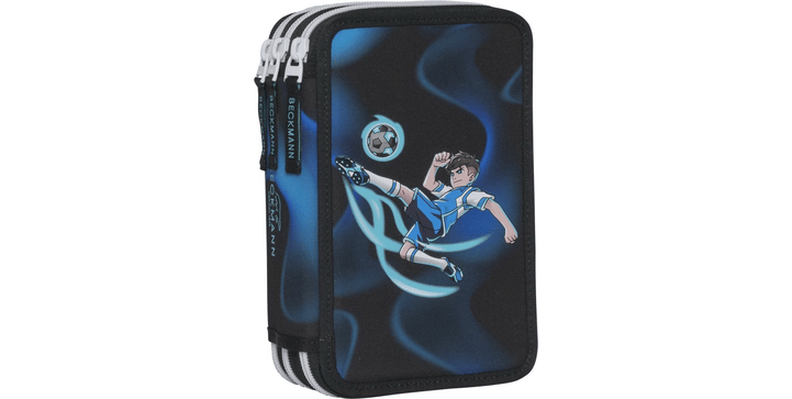 Beckmann 3-fächrige Federmappe Magic League mit Inhalt