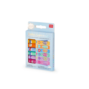 Legami 6 Mini-Textmarker-Set - Teddy´s Superpower