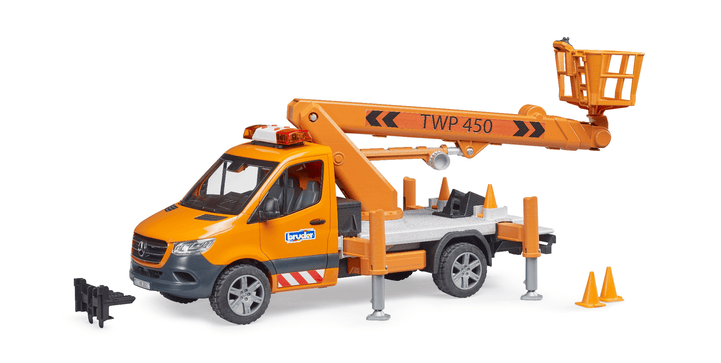 bruder - MB Sprinter Arbeitsbühne mit Light + Sound Modul