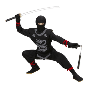 Widmann Kostüm Black Ninja - 5 bis 7 Jahre