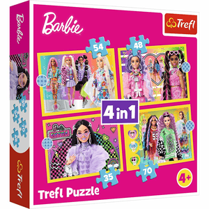 Trefl 4 in 1 Puzzle - Barbie