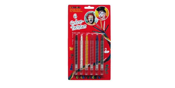 Eulenspiegel Schminkstifte Color Twister 6er