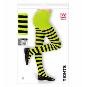 Widmann Strumpfhose grün/ schwarz gestreift 7-10 Jahre