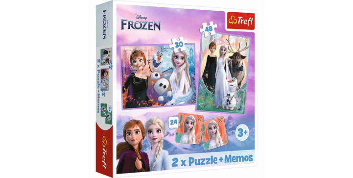 Trefl 2 in 1 Puzzles + Memory - Disney Frozen 2