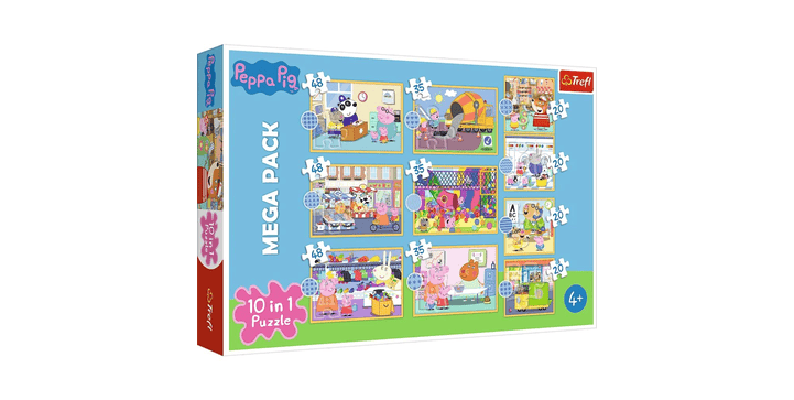 Trefl 10 in 1 Puzzle - Peppa Pig