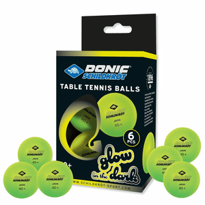 Schildkröt Tischtennisball "Glow in the Dark" 6 Stück